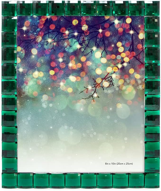 Isaac Jacobs Decorative Sparkling Jewel Picture Frame, Photo Display & Home - Image 2