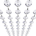 Crystal Acrylic Gems Bead Garland Strands, KinHom 16 Feet Hanging Clear 14mm by KinHom