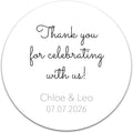 Personalized Wedding Stickers by BunnyBadges