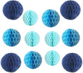 12pcs Party Honeycomb Balls Decorations 4'' 8'' 10'' Honeycomb Ball Flower by Yangeey