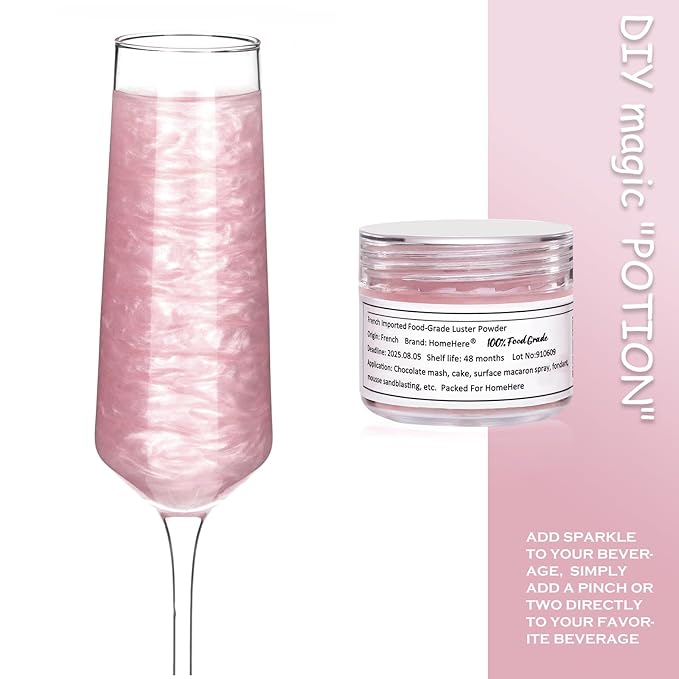 HomeHere Edible Luster Dust Food-Grade Glimmer Powder Glitter - Image 4