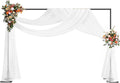 HAITRAL Black Backdrop Banner Stand 10x7 FT, Square Wedding Arch Balloon Metal by HAITRAL