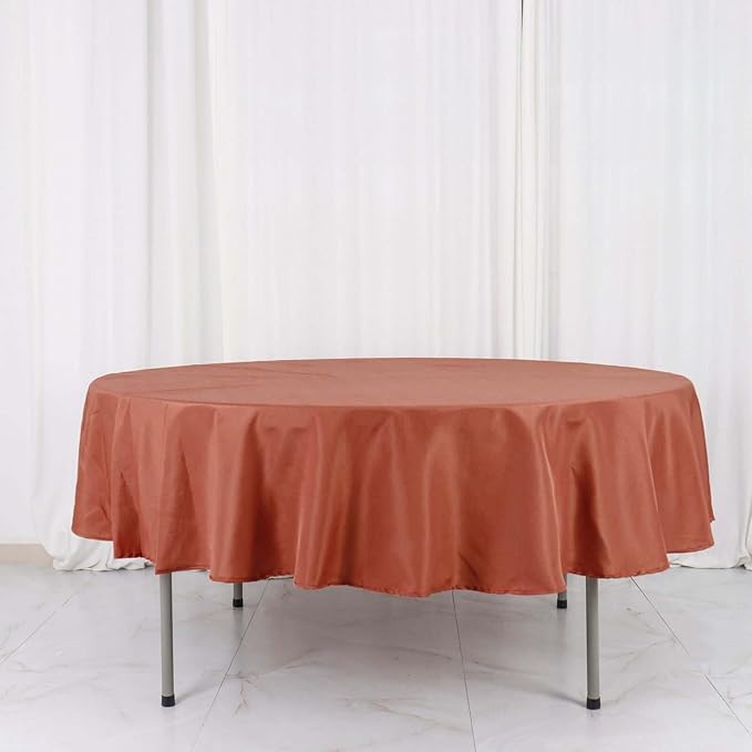 Efavormart Round Tablecloth, 90 Inch Stain & Wrinkle Resistant Washable Table by efavormart