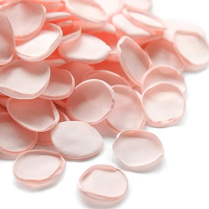 Floroom 500pcs Rose Petals Blush Faux Silk Flower Petals by Floroom