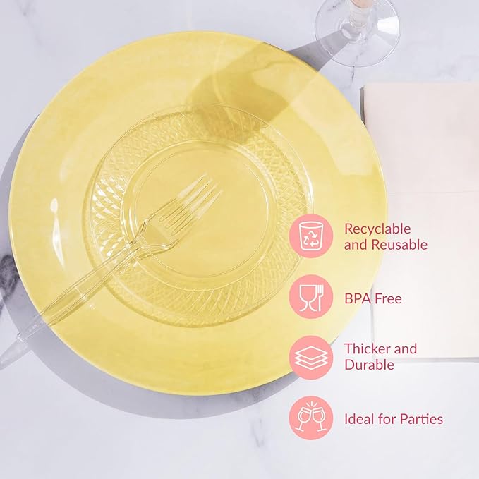 Prestee 300 Count Disposable Plastic Forks - Image 5