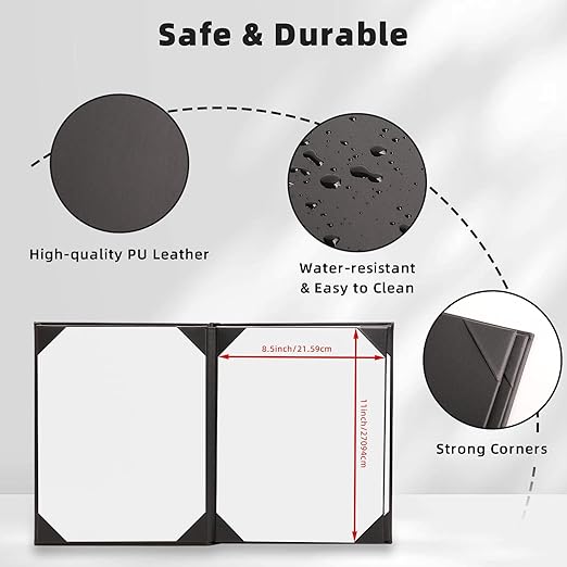 Premium Leather Menu Covers - Image 3