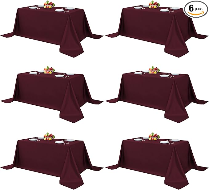 Fitable Elegant Rectangle Table Clothes, 6 Pack by Fitable