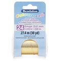 Beadalon ColourCraft Wire, 24 Gauge, Brass Light Color, 30 yd Spool by Beadalon