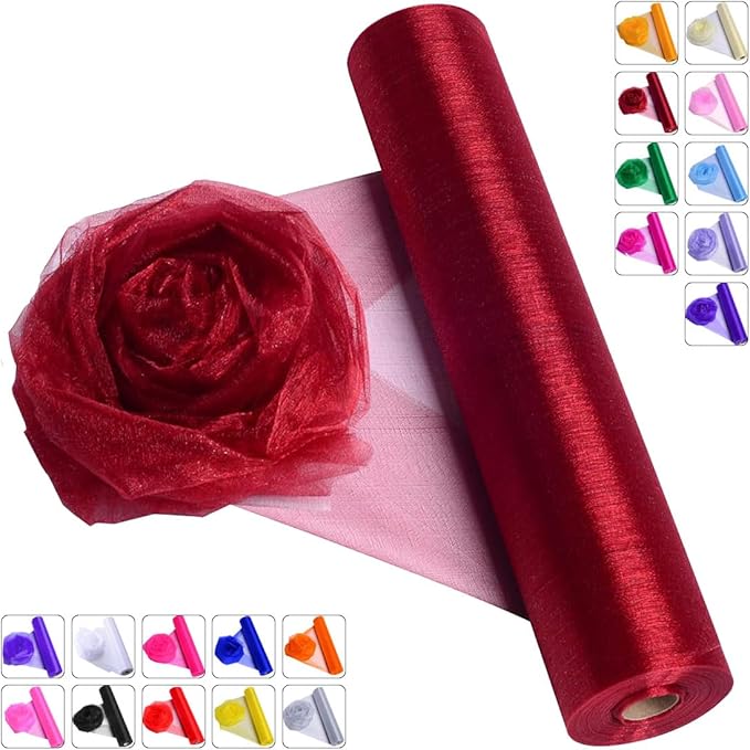 Crystal Organza Fabric Tulle by ICOSHOW