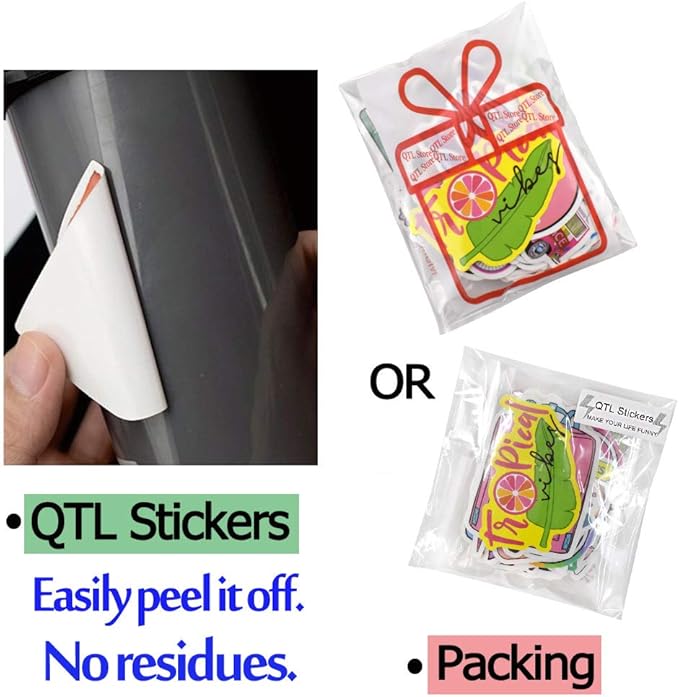 QTL Waterproof Stickers for Girls Cute Stickers for Water Bottles Hydro Flask - Image 5