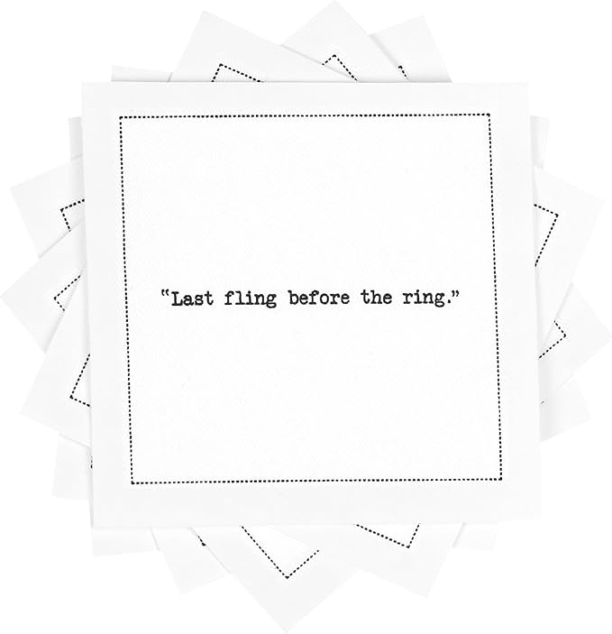 Five Star Napkins Bachelorette Quotes, Beverage Napkins, Bar Napkins, Cloth by FiveStarNapkins