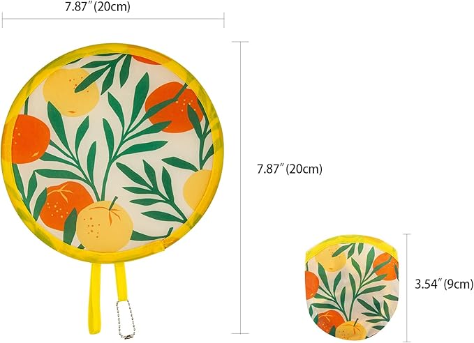 4 Styles Summer Round Foldable Hand Fan Japanese Foldable Fan Style Handheld - Image 2