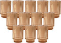 Serene Spaces Living Amber Ribbed Glass Votive Holder, Decorative Centerpiece by SereneSpacesLiving