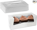 MT Products White Cupcake Boxes 9" x 4" x 3.5" by MTProducts