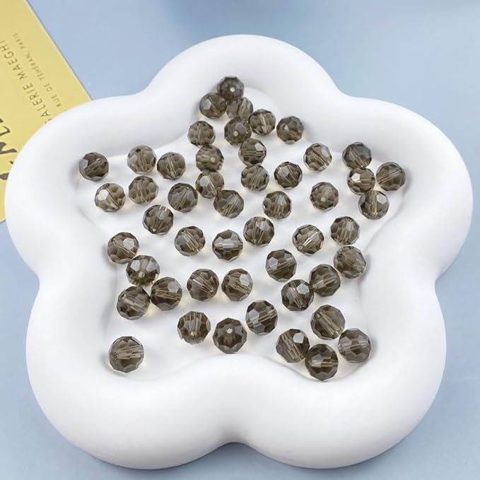 200 PCS 6mm Crystal Glass Beads Round Multiple Faceted Loose Spacer Glass Beads - Image 6