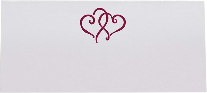 Linked Hearts Place Cards, Pre-cut and Scored - Image 3