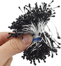 HAHIYO 700 Pcs 3mm Black Pearl Double Head Artificial Flower Pistil by HAHIYO
