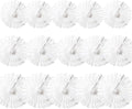 15pcs White Paper Fans Decorations by Meeom