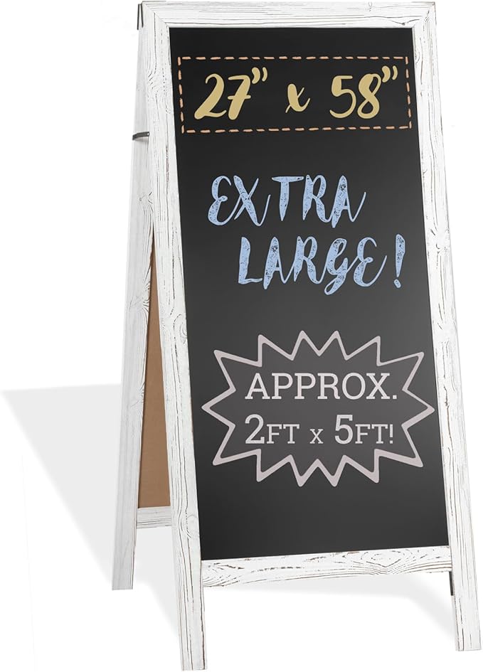 Ilyapa A-Frame Chalkboard Sidewalk Sign by Ilyapa