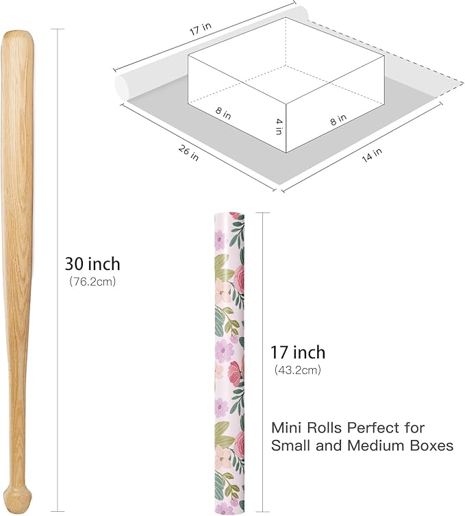 RUSPEPA Floral Wrapping Paper Roll - Image 7