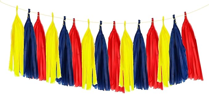 ZOOYOO Tassel Garland Tissue Paper Tassel Banner Table Decor, DIY Kits by ZOOYOO