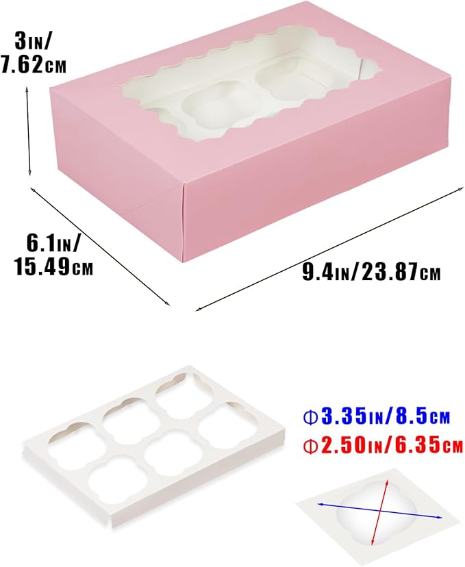 Bakepacker Auto-pop up 6 Cupcake Boxes - Image 5