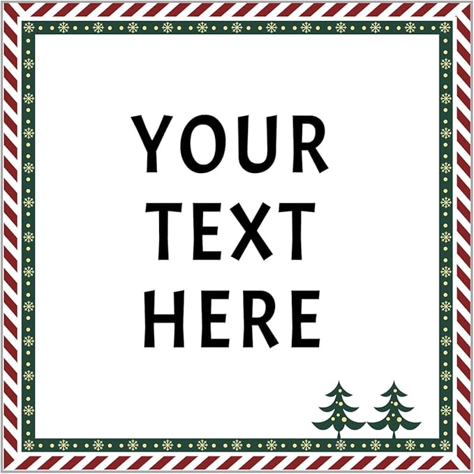 100-1000pcs Custom Stickers Merry Christmas Stickers Personalized Labels by Unknown