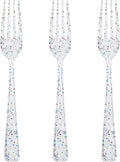 Supernal 360pcs Glitter Disposable Plastic Forks, Plastic Silverware Heavy Duty by supernal
