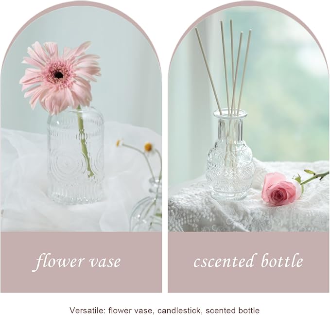 Bud Vases Set of 12, Glass Bud Vases in Bulk, Small Flower Vases - Image 6