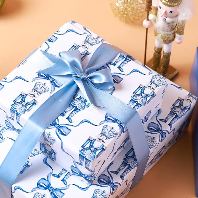 LaRibbons 1 Inch 50 Yard Double Faced Satin Ribbon, Light Blue Satin Craft - Image 5