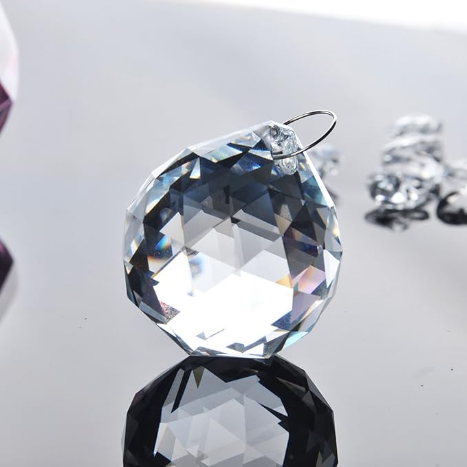 10pcs Crystal Ball Prism Sun Catcher Rainbow Maker Pendants 40mm Decorative - Image 9