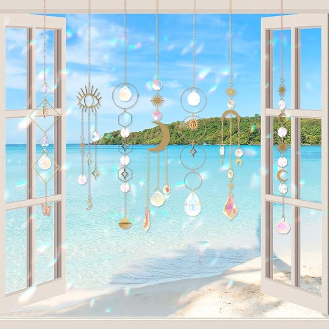 Sun Catchers, 10 Pieces Colorful Crystal Suncatcher - Image 6