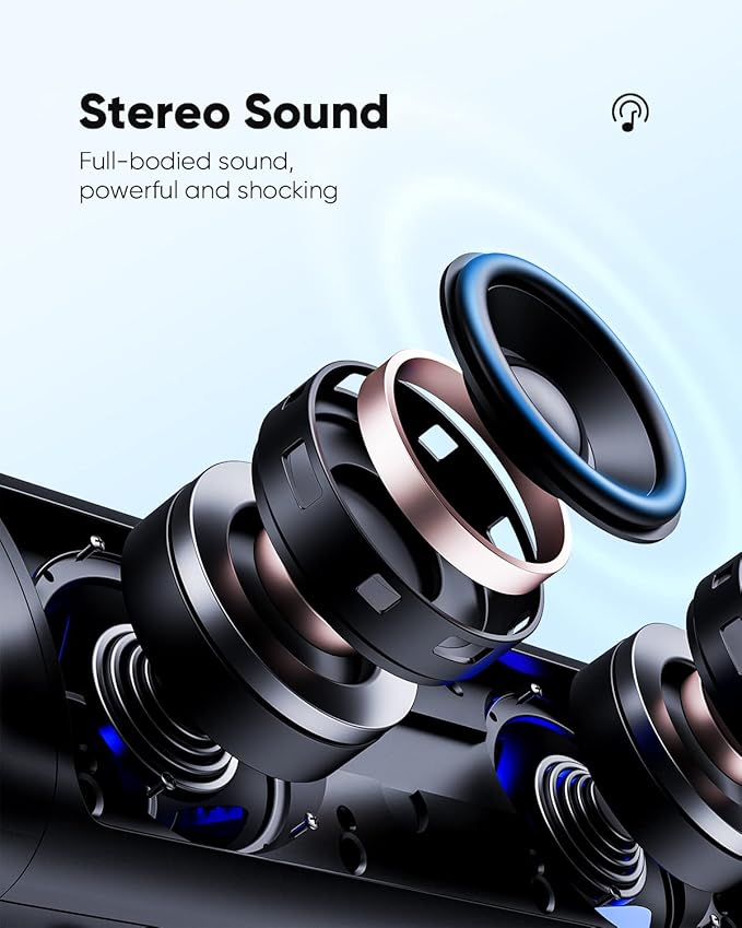 Bluetooth Speaker with HD Sound, Portable Wireless, IPX5 Waterproof, TWS Pairing - Image 2