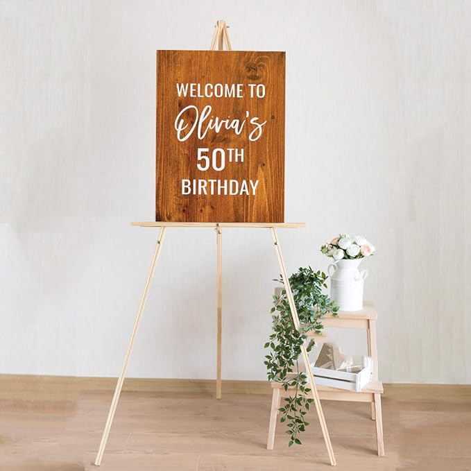 Andaz Press Personalized Extra Large Birthday Easel Board Party Sign, 12x18-inch - Image 5