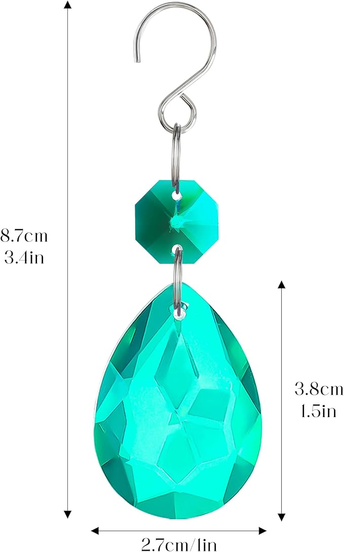 H&D HYALINE & DORA 3Inch Crystal Suncatcher Bauhinia Prisms Pendants 10Pcs - Image 4