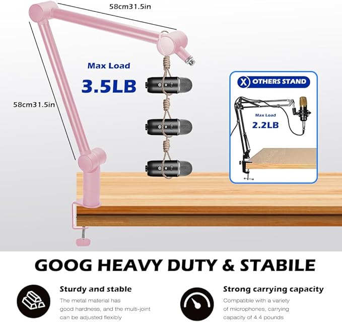 BOMGE Boom Arm Mic Stand - Image 7