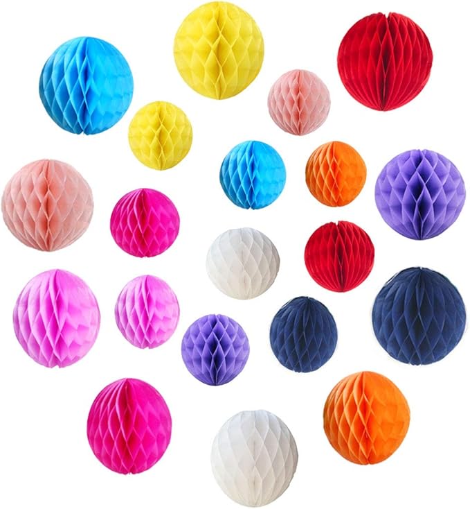 20pcs Honeycomb Flower Balls by ZGjoy