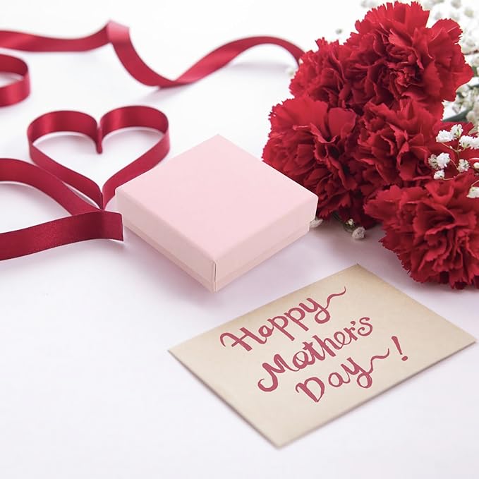 Gift Box Necklace Earring Ring Box Gift Box, 12 Pieces Square Cardboard Jewelry - Image 7