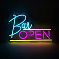 Open Bar Neon Sign Lights USB Neon Sign and Decor Led Light, Neon Signs by NEONGRAND