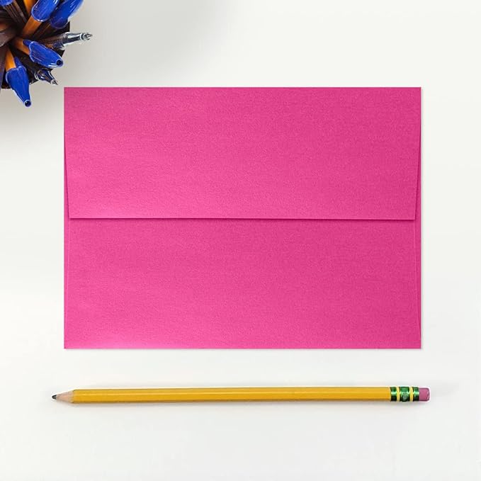 LUXPaper A7 Invitation Envelopes | Peel & Press | 5 1/4" x 7 1/4" | Azalea - Image 4