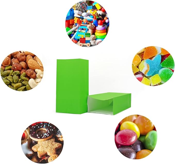 Oletx 30-Pack Green Party Favor Paper Bags, Baby Shower, School Activities - Image 5