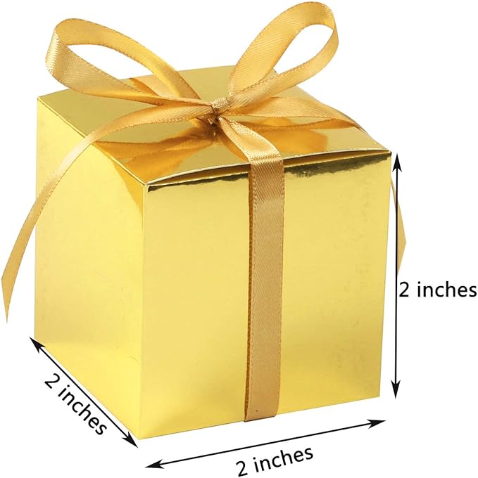 COTOPHER 100pcs Small Gift Boxes, Favor Boxes 2x2x2 inches Paper Gift Boxes - Image 6