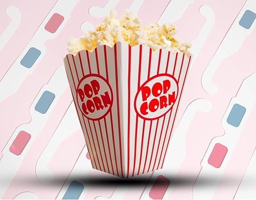 50 Pack Popcorn Boxes Movie Night Popcorn Bags - Image 2