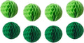 8pcs 10 inch Paper Honeycomb Balls Decorative Tissue Honeycomb Balls Paper Pom by ZGjoy