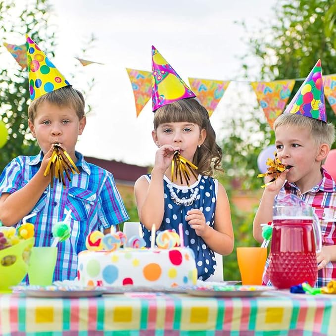 24pcs Party Blowers, Gilding Noisemakers Party Blowouts Squawkers Fringed Noise - Image 5