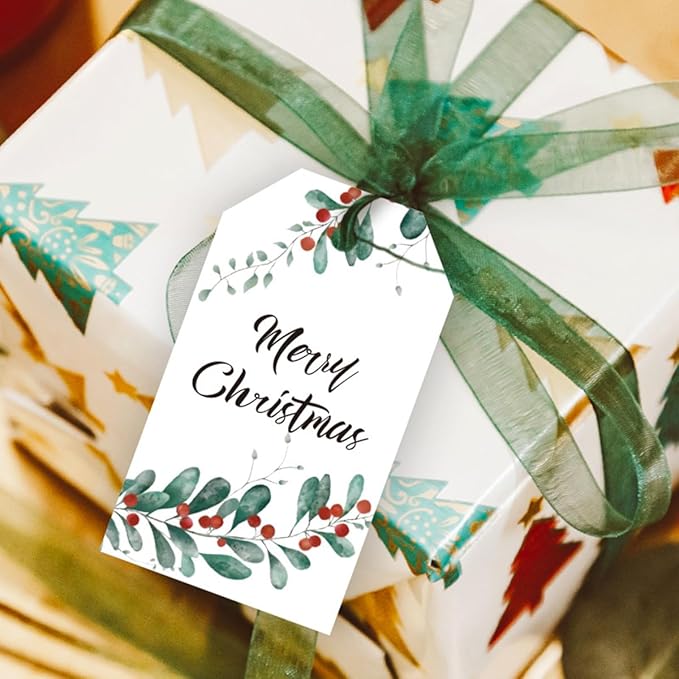 100 Pack Beautiful Christmas Gift Tags， Xmas Beautiful Gift Tags - Image 6