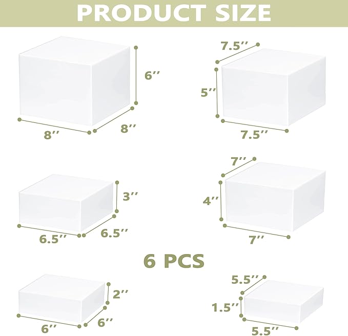 6Pcs Buffet Risers, Food Risers - Image 3