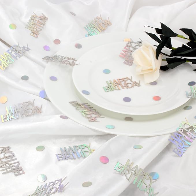 Birthday Confetti, Glitter Happy Birthday Table Decorations - Image 4