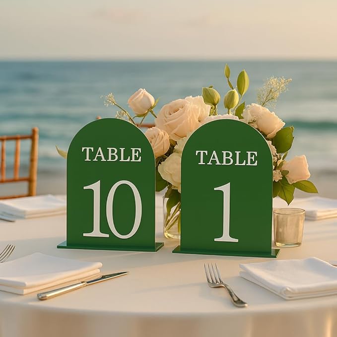 Arch Wedding Table Numbers 1-10 by CrazyAnt