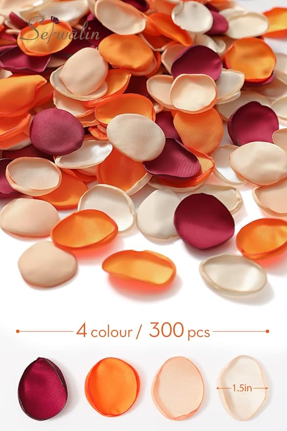 Serwalin 300Pcs Silk Rose Petals Flower Petals - Image 4